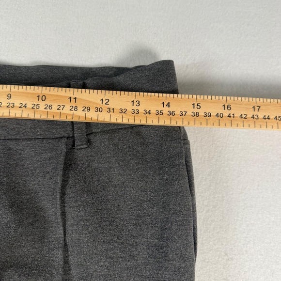 Quince Grey Wide Leg Flare Pants Stretch Knit Comfort Size M Womens Career - Picture 4 of 8